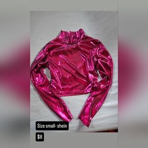 Shein Women's Pink Long Sleeve Top